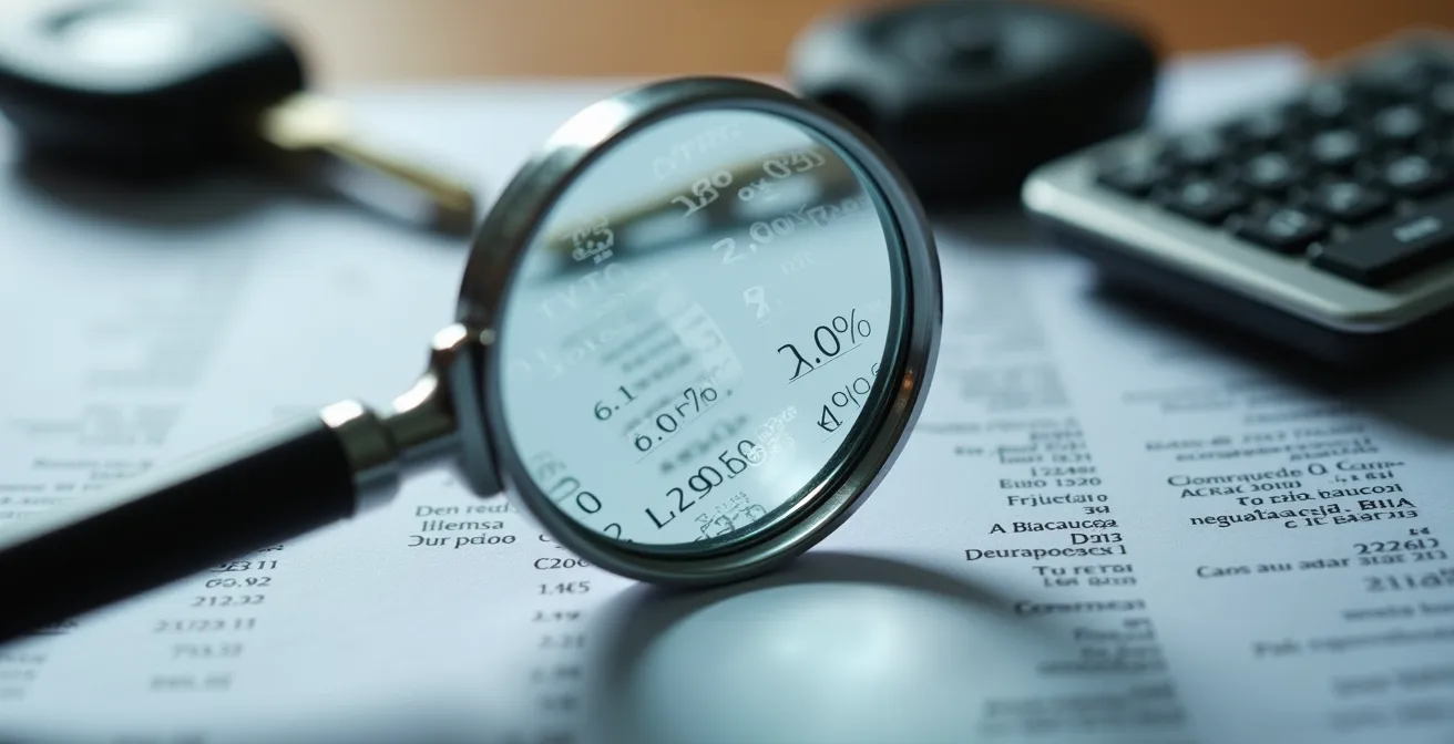 Análisis detallado de publicidad de financiación de automóvil