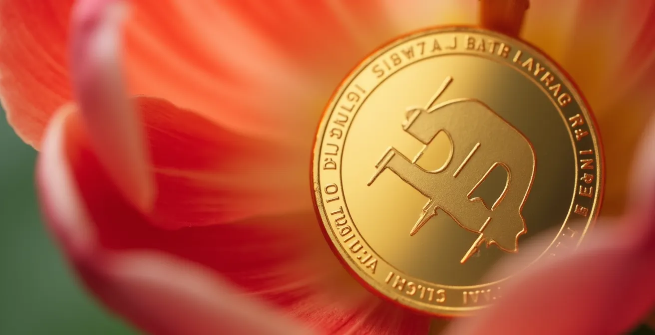 Comparación visual entre la burbuja de los tulipanes y el auge de las criptomonedas