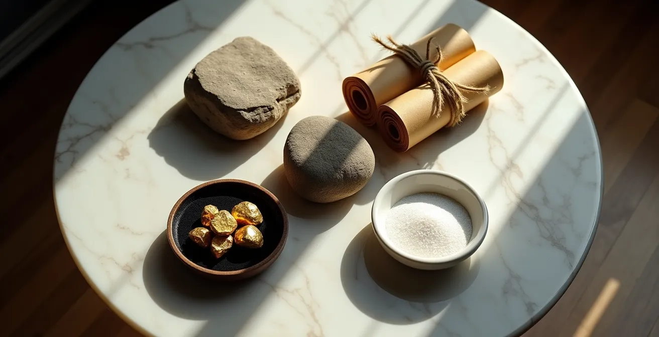 Representación visual de la estrategia de cartera permanente con cuatro cuadrantes equilibrados