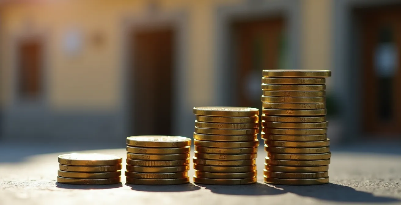 Gráfico circular mostrando la composición del diferencial bancario sobre el Euríbor en España