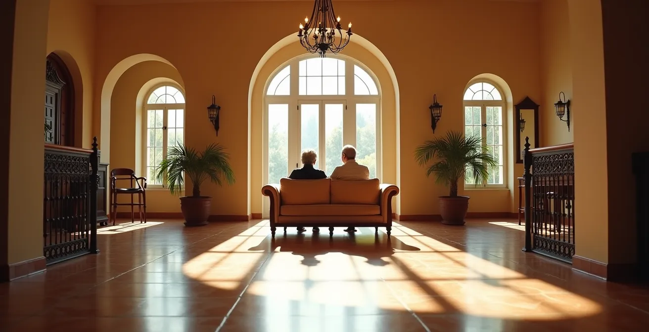 Representación visual del usufructo vitalicio y la nuda propiedad para proteger al cónyuge